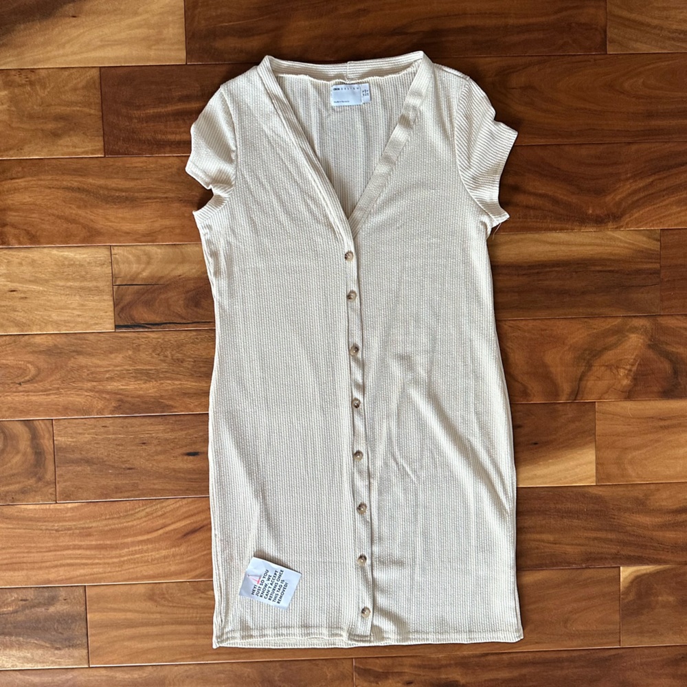 ASOS Cream Button-Down Dress size 12
